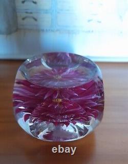 Extremely Rare Limited Edition PERTHSHIRE-PINK DAHLIA-1972 Paperweight-No 40/200