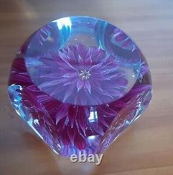 Extremely Rare Limited Edition PERTHSHIRE-PINK DAHLIA-1972 Paperweight-No 40/200