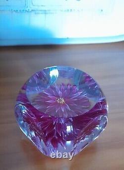 Extremely Rare Limited Edition PERTHSHIRE-PINK DAHLIA-1972 Paperweight-No 40/200