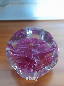 Extremely Rare Limited Edition PERTHSHIRE-PINK DAHLIA-1972 Paperweight-No 40/200