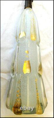 Extremely Rare Murano Barovier Pulegoso Glass Golden Drops Lamp 1950