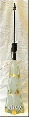 Extremely Rare Murano Barovier Pulegoso Glass Golden Drops Lamp 1950