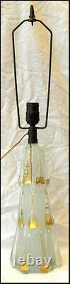 Extremely Rare Murano Barovier Pulegoso Glass Golden Drops Lamp 1950