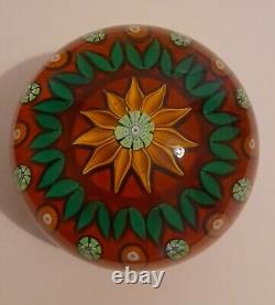 Extremely Rare No 100/350 LIMITED EDITION 1979 PERTHSHIRE SUNFLOWER Paperweight