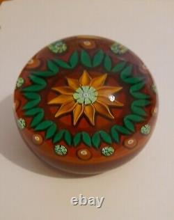 Extremely Rare No 100/350 LIMITED EDITION 1979 PERTHSHIRE SUNFLOWER Paperweight