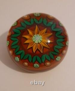 Extremely Rare No 100/350 LIMITED EDITION 1979 PERTHSHIRE SUNFLOWER Paperweight