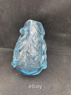 Extremely rare and Limited Edition Murano blue tulip blooming vase