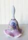 Fenton Burmese Glass Bell Signed Sue Jackson Butterfly Limited Edition 1784/2500