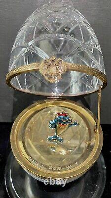 Faberge Limoges Series Limited Edition Crystal Egg with Charlie the Tuna No. 3