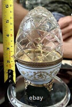 Faberge Limoges Series Limited Edition Crystal Egg with Charlie the Tuna No. 3