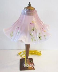 Fenton Accent Lamp 17-1/2 Tall RARE MINT Brand NewithBox HP- Signed Tammy Neader