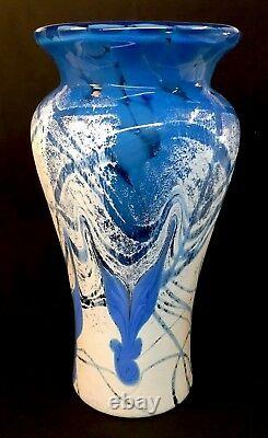 Fenton Art Glass Studio Art Glass By Frank Workman Wings Vase LIMITED