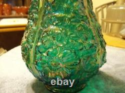 Fenton Emerald Green Poppy Show Vase