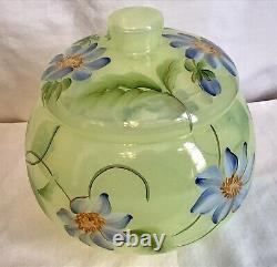 Fenton Frances Burton Signed Limited Edition Candy Dish With The LID