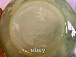 Fenton Frances Burton Signed Limited Edition Candy Dish With The LID