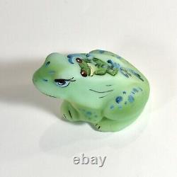 Fenton Gift shop Limited Edition Hand Painted Art Glass Frog