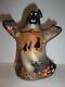 Fenton Glass Halloween Nights Witch Cat Ghost Figurine Gse Ltd Ed #3/43 Barley