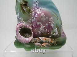 Fenton Jadite Alley Cat Seascape Turtle, Coral, Fish HP Spindler Limited #4/44