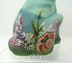 Fenton Jadite Alley Cat Seascape Turtle, Coral, Fish HP Spindler Limited #4/44