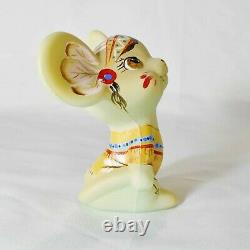 Fenton Limited Edition hand painted mouse signed M. Kibbe #23 of only 48