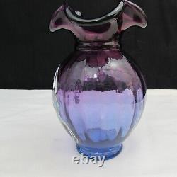 Fenton Mulberry GSE Hummingbird Hand Painted Vase Special Order LE 2006 C210