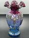 Fenton Mulberry Honor Collection Vase Limited Edition Hand Painted