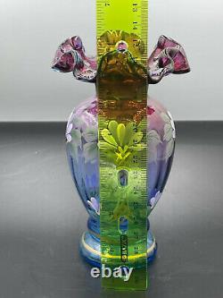 Fenton Mulberry Honor Collection Vase Limited Edition hand painted