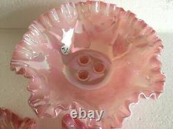 Fenton Pink Rosaline Epergne Gorgeous Color! Perfect