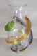 Fusion Z Art Glass Vase Modern Swirls Signed Scarborough Limited Edition Low #