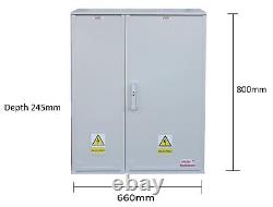 GRP Electric Enclosure, Kiosk, Cabinet, Meter Box, Housing (W660, H800, D245) mm