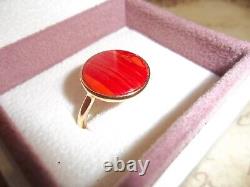 Genuine Pandora Gold Shine Red Murano Glass Ring 188158RMU Limited Edition 58