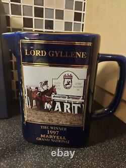 Grand National Martell Water Jug Decanter Glass set Limited Editions lot choice