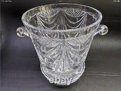 HUGE 11 Cristalleries De Lorraine Glass Crystal Ice Bucket Champagne Ltd Ed