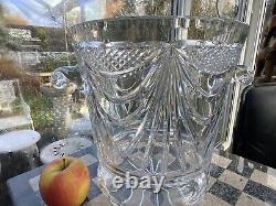 HUGE 11 Cristalleries De Lorraine Glass Crystal Ice Bucket Champagne Ltd Ed