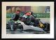 Hamilton & Verstappen F1 Crash Limited Edition Large Framed Giclee Print Coa