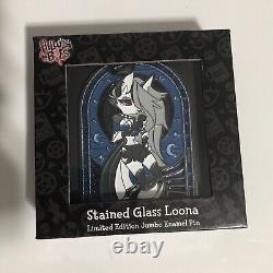 Helluva Boss Stained Glass Loona Limited Edition Jumbo Enamel Pin Vivziepop