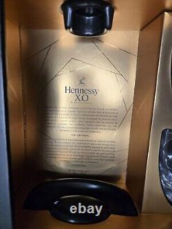 Hennessy XO Cognac Box with 2 Rocks Glasses & EMPTY Limited Edition Decanter