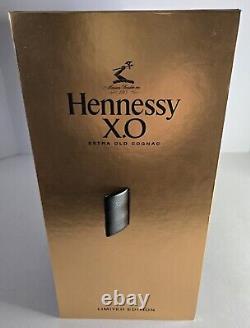 Hennessy XO Cognac Box with 2 Rocks Glasses & EMPTY Limited Edition Decanter