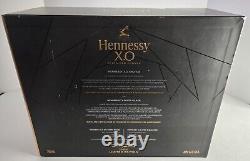 Hennessy XO Cognac Box with 2 Rocks Glasses & EMPTY Limited Edition Decanter