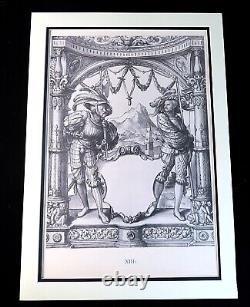 Holbein Swiss Guards Stained Glass Window Old Master Print Limited Edition 1911