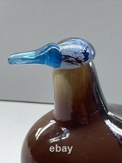 Iittala Birds By Toikka Ruddy Duck Glass Bird Limited Edition Signed with Box