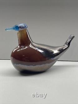 Iittala Birds By Toikka Ruddy Duck Glass Bird Limited Edition Signed with Box