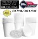 Insulated Foam Cups Disposable White Polystyrene Glass For Takeaway Hot Drink