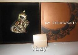 Jay Strongwater MONKEY Christmas Ornament NEW + Box LIMITED EDITION 3000 NIB