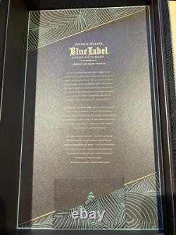 Johnnie Walker Blue Label Box Empty Bottle and Glasses Johnny Limited Edition