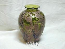 Jonathan Harris Limited Edition 5/50 2001'Foliage' Cameo Green Silver Art Glass