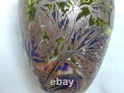 Jonathan Harris Limited Edition 5/50 2001'Foliage' Cameo Green Silver Art Glass