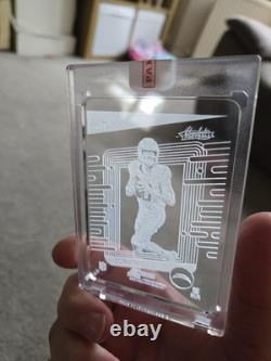 Justin Herbert 2024 Absolute Glass Card Case Hit Extremely Rare! LA Chargers