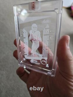 Justin Herbert 2024 Absolute Glass Card Case Hit Extremely Rare! LA Chargers