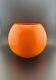 Kate Spade Lenox Brighton Way Orange Red 6 Rose Vase Bowl Cased Glass Heavy
